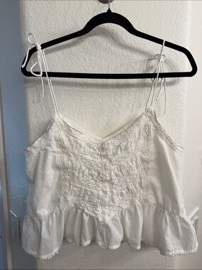 Abercrombie and Fitch White Tie Top